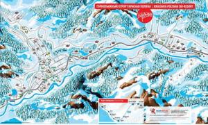 Туристическая карта Красной Поляны