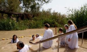 The Jordan River is the place of the baptism of Jesus Christ. Laws associated with visiting places of miracles.