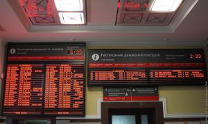 Mikor indulnak a vonatok Oroszországban Az elhaladó vonatok menetrendje