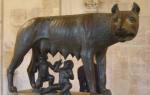 Who nursed Romulus and Remus