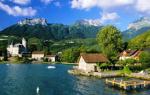 French resort town of Annecy, Haute-Savoie What to see in the area