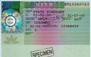 Сумма необходимая для пребывания в странах шенгена